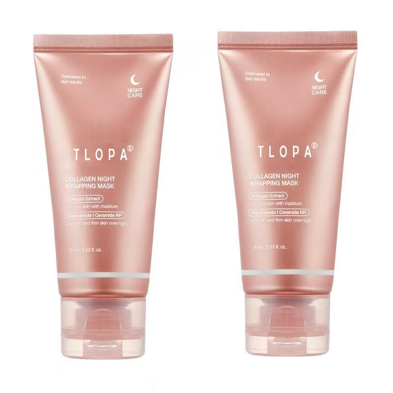 TLOPA®Collagen Night Wrapping Mask: Sleep to Shed Dullness, Wake Up Glowing! | Skin Repair + Comfort in a Dreamy Pink Formula