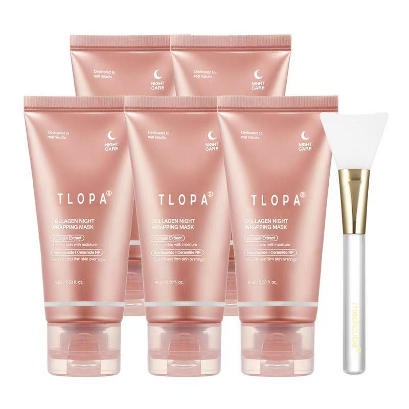 TLOPA®Collagen Night Wrapping Mask: Sleep to Shed Dullness, Wake Up Glowing! | Skin Repair + Comfort in a Dreamy Pink Formula