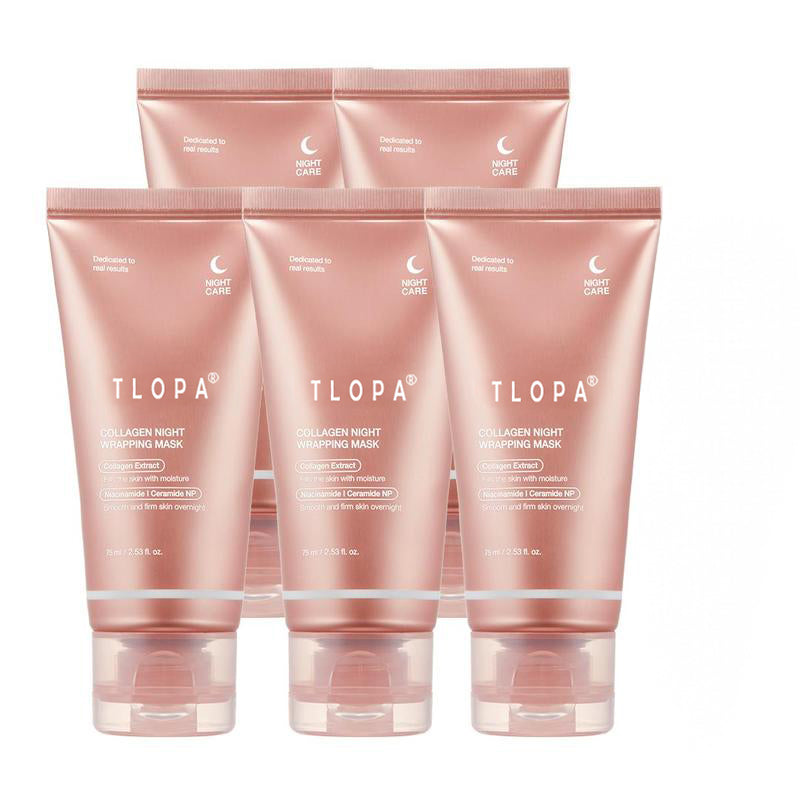 TLOPA®Collagen Night Wrapping Mask: Sleep to Shed Dullness, Wake Up Glowing! | Skin Repair + Comfort in a Dreamy Pink Formula