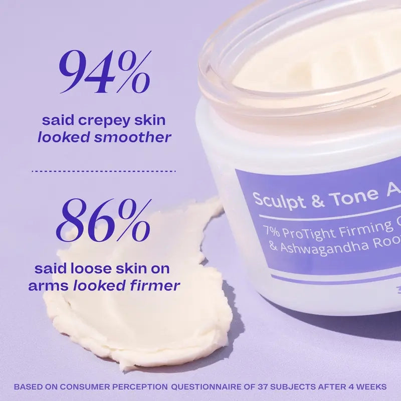 🔥TLOPA® Sculpt & Tone Arm Cream | 7% ProTight + Ashwagandha Root | Firm & Hydrate, Rescue Loose Skin