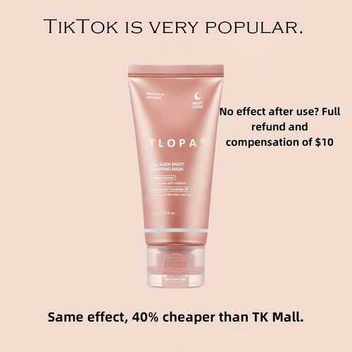 TLOPA®Collagen Night Wrapping Mask: Sleep to Shed Dullness, Wake Up Glowing! | Skin Repair + Comfort in a Dreamy Pink Formula