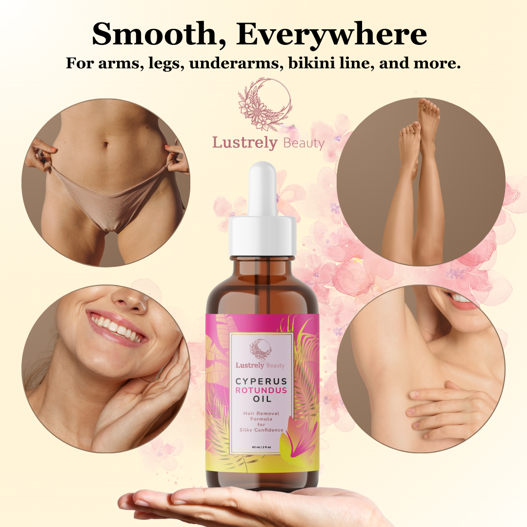 ✨Lustrely® Permanent Hair Reduction Formula | Gentle Hair Removal Oil for Lasting Smoothness✨