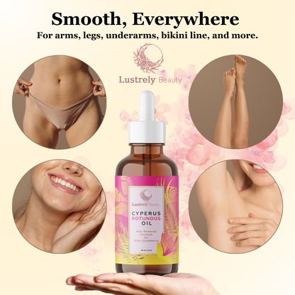 ✨Lustrely® Permanent Hair Reduction Formula | Gentle Hair Removal Oil for Lasting Smoothness✨