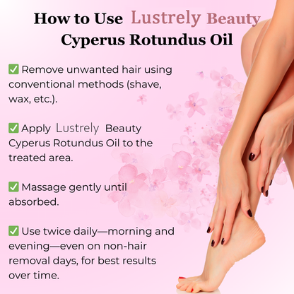 ✨Lustrely® Permanent Hair Reduction Formula | Gentle Hair Removal Oil for Lasting Smoothness✨